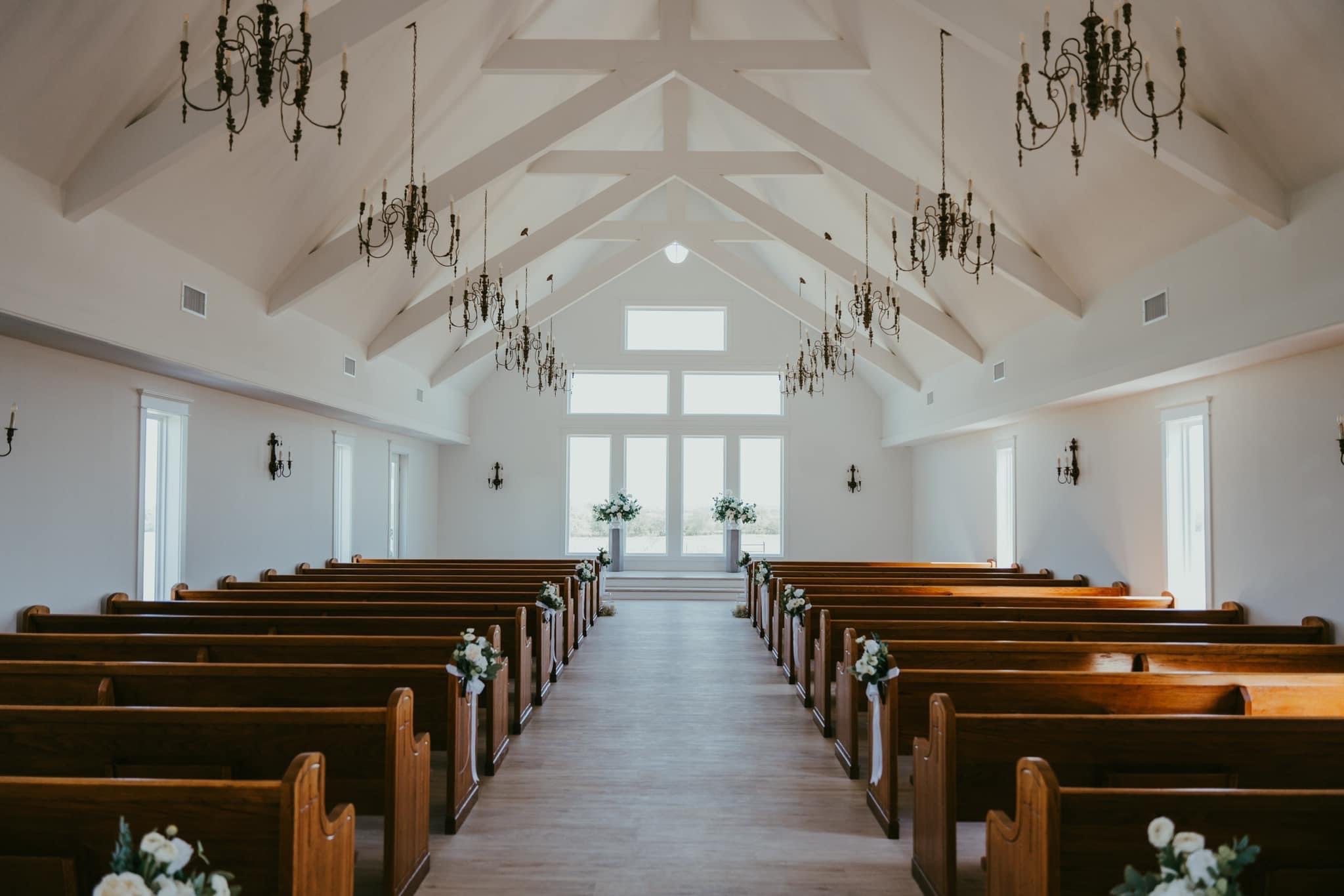 The Barn at Wolf Ridge Farm inside the chapel