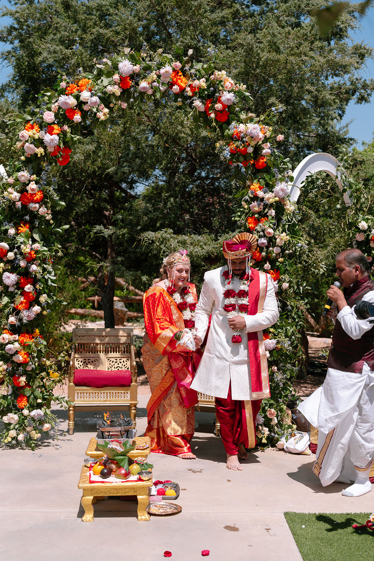 Multicultural wedding ceremony captured with photo and video in Dallas