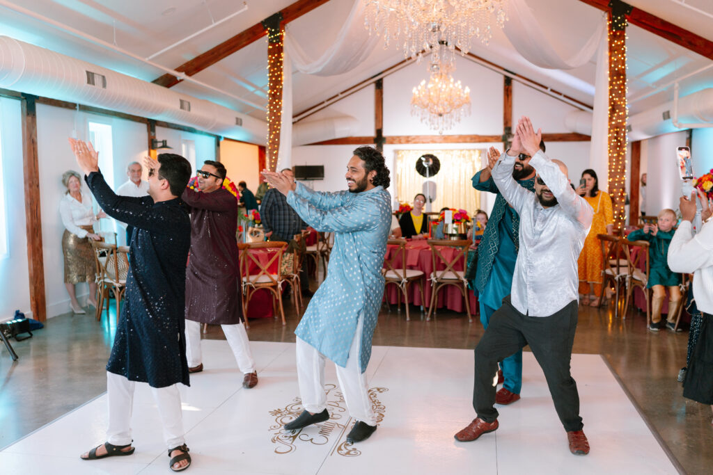 Multi-day wedding reception celebration captured by photo and video team